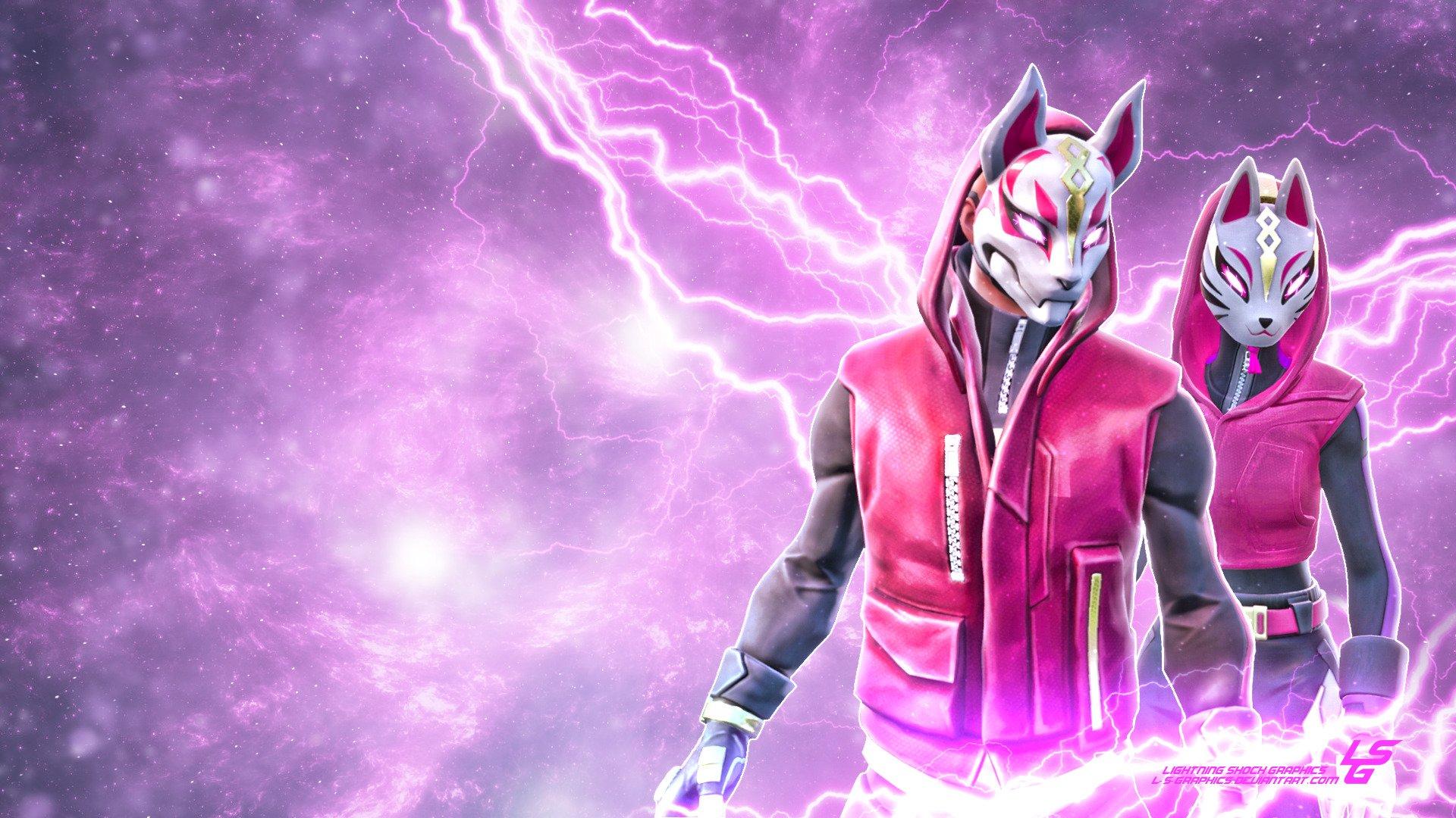 Team Drift Fortnite HD Background by L S Graphics