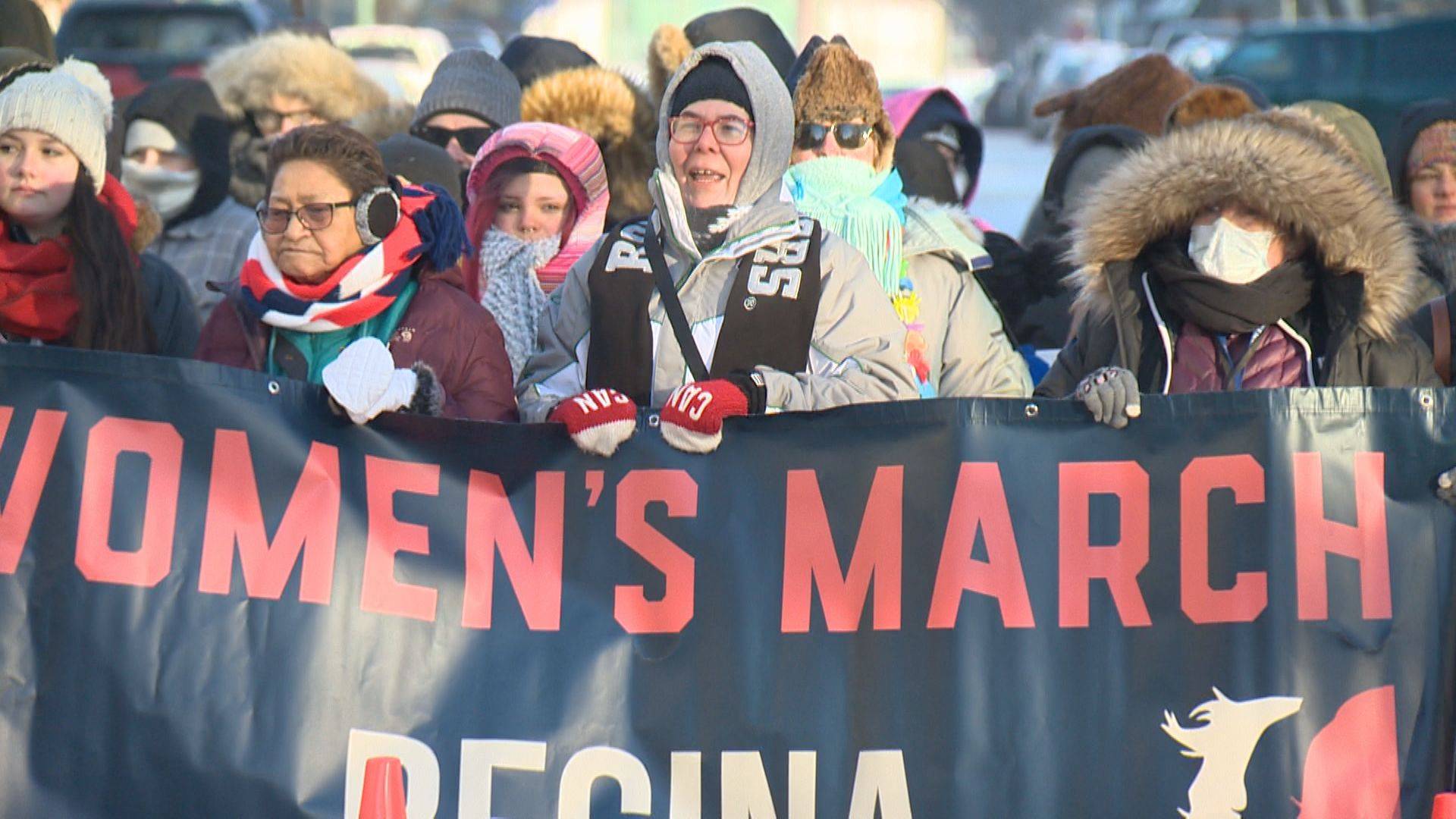 Hundreds turnout for Regina's third annual Women's March