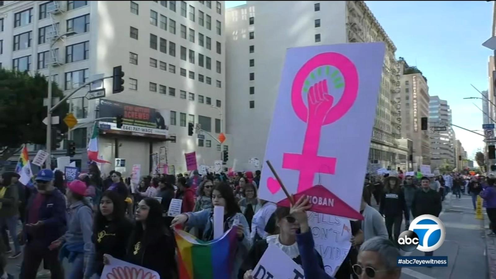 Women's March LA draws thousands to downtown