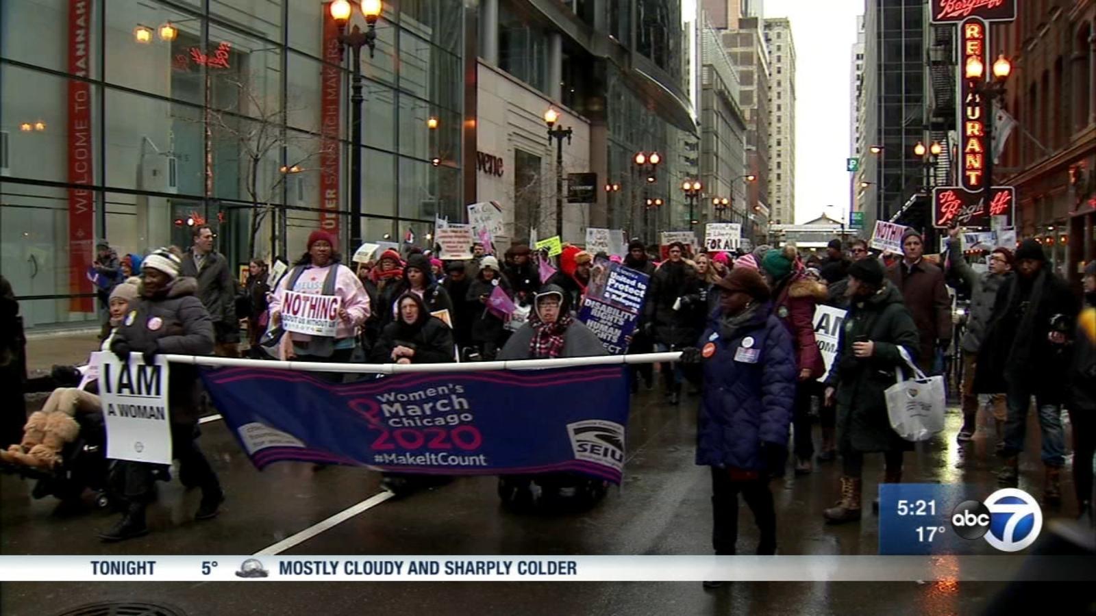 Women's March Chicago draws thousands to Grant Park in support of women's right, civil liberties