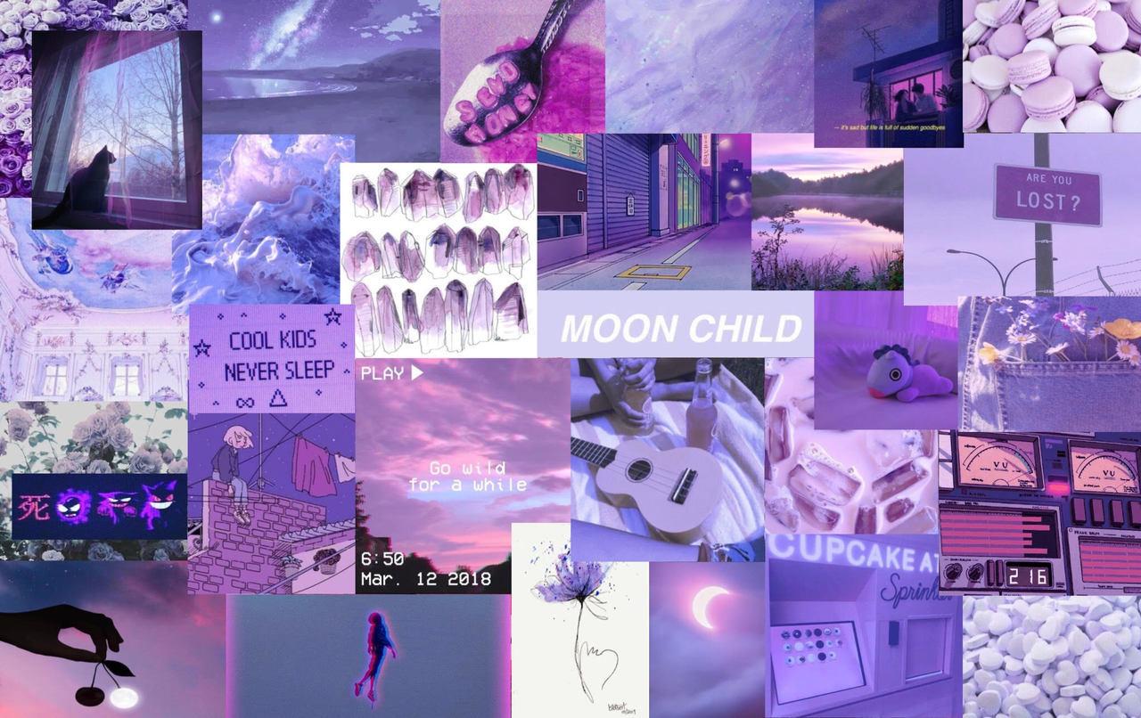 collage purple Tumblr posts