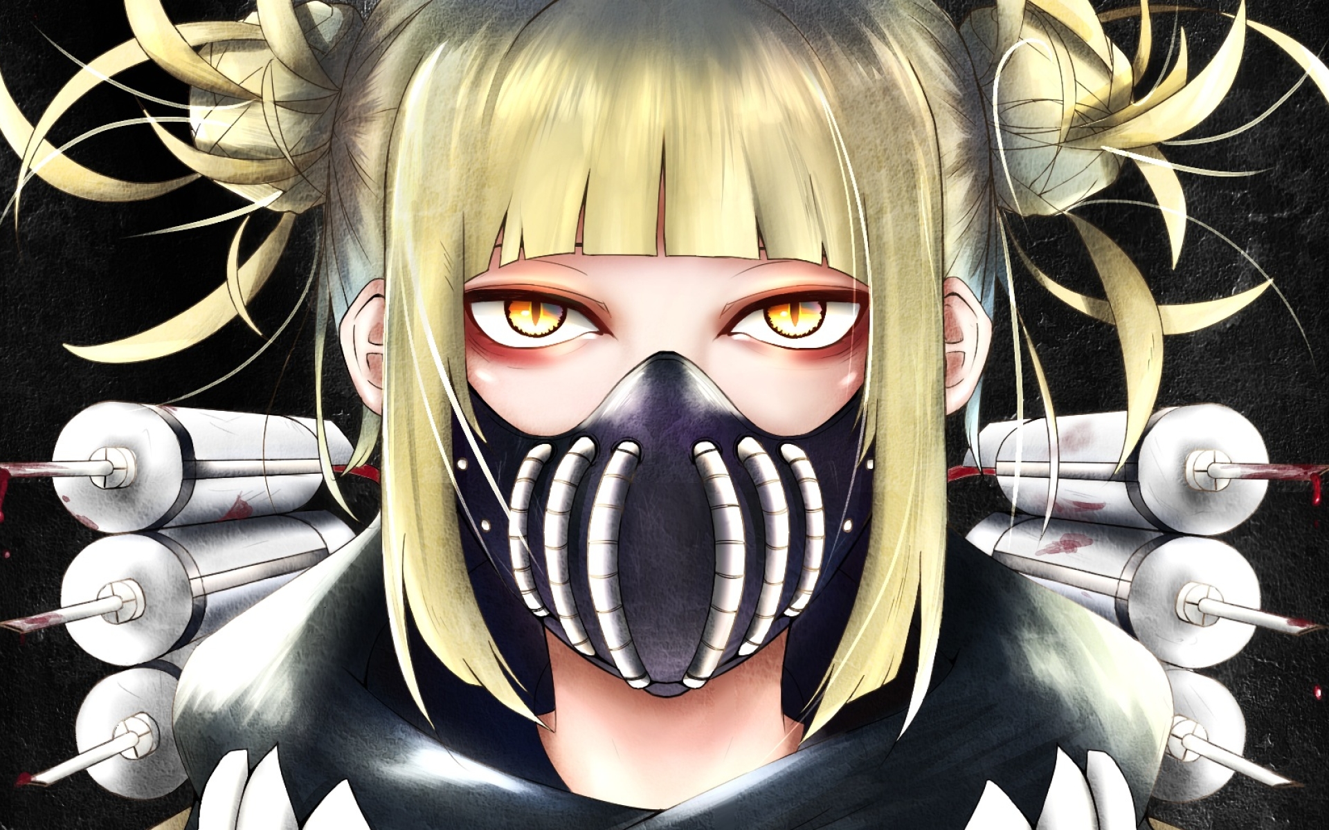 Download wallpapers Himiko Toga, girl in mask, female.