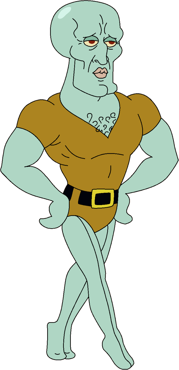 Download Free png Handsome Squidward (Full Body)