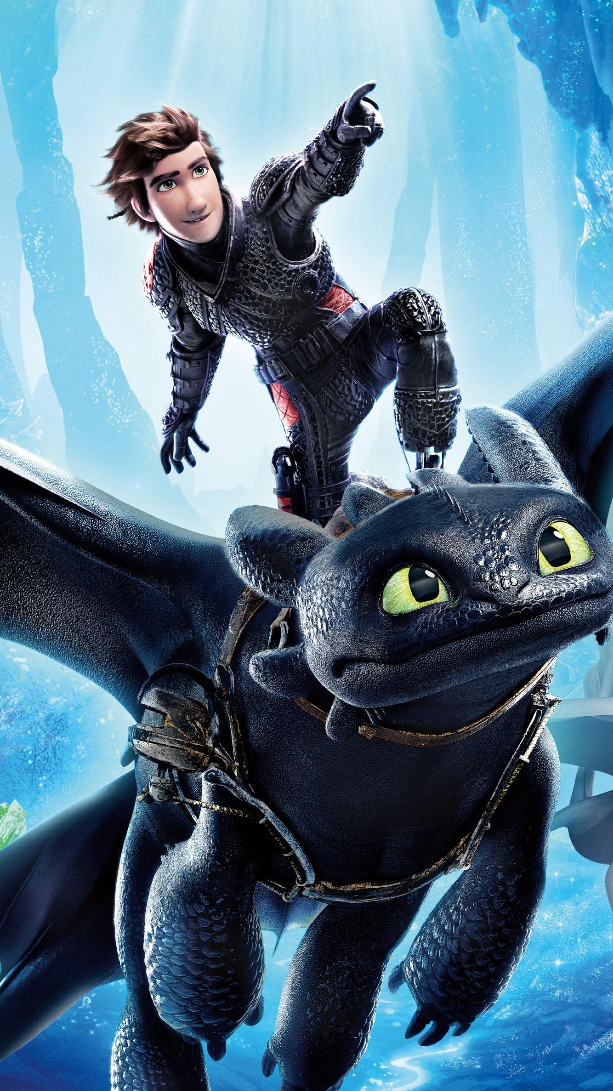 Download wallpaper: How to Train Your Dragon 2019 1242x2208