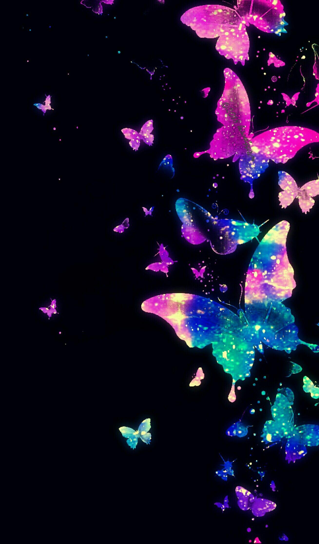 Butterfly Wall Galaxy Wallpaper I Created