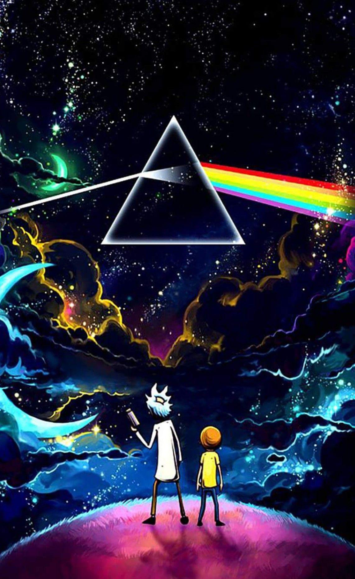 Rick Et Morty Pink Floyd, HD Wallpaper & background Download