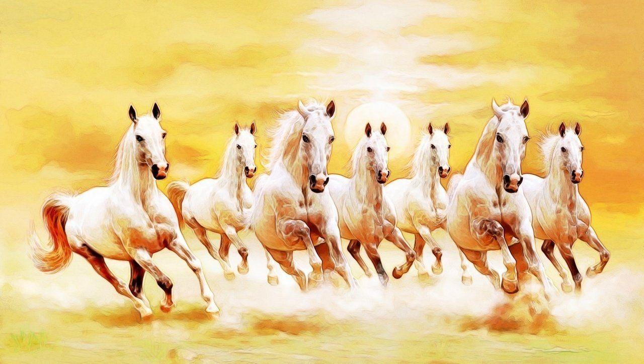 Image result for 7 horses vastu HD wallpaper. Horse