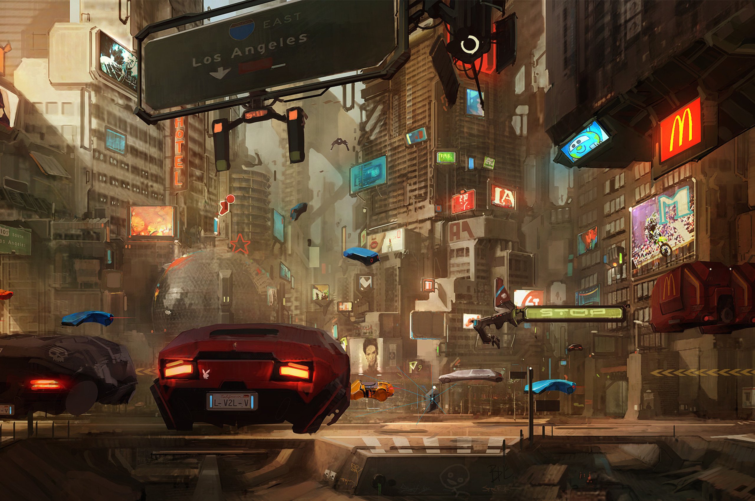 Concept Art Cyberpunk 2077 Chromebook Pixel HD 4k