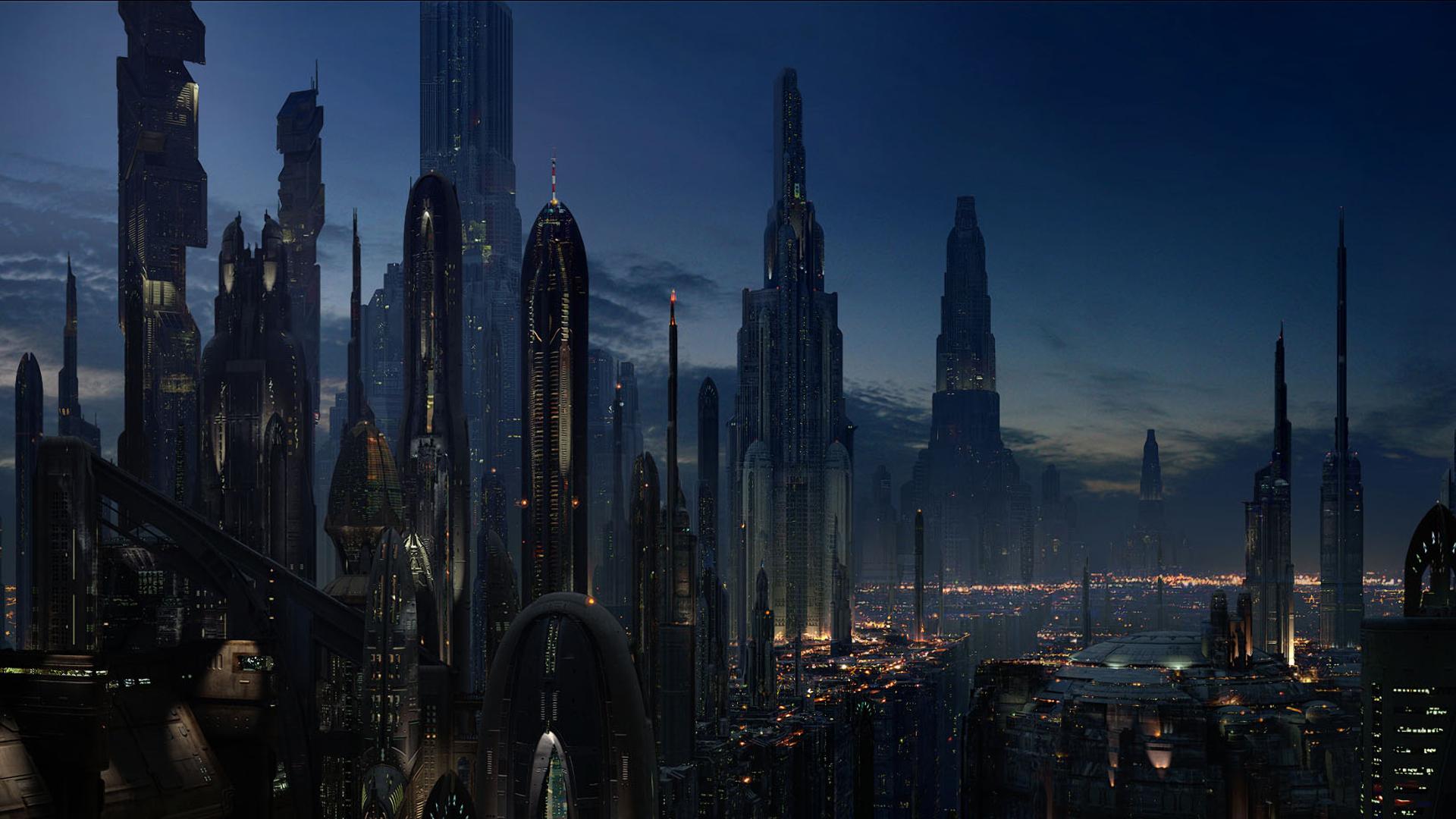 Futuristic City Desktop Background