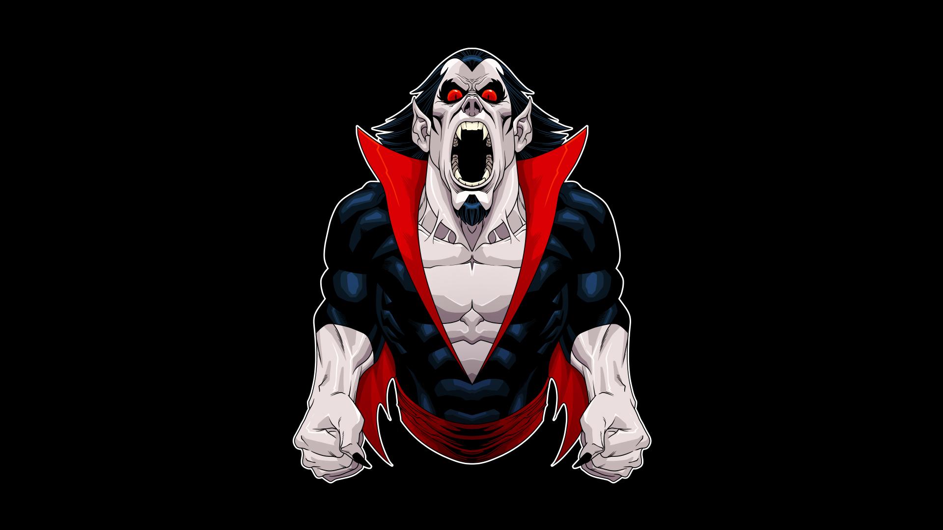 Morbius Vampire Minimal Wallpaper, HD Minimalist 4K