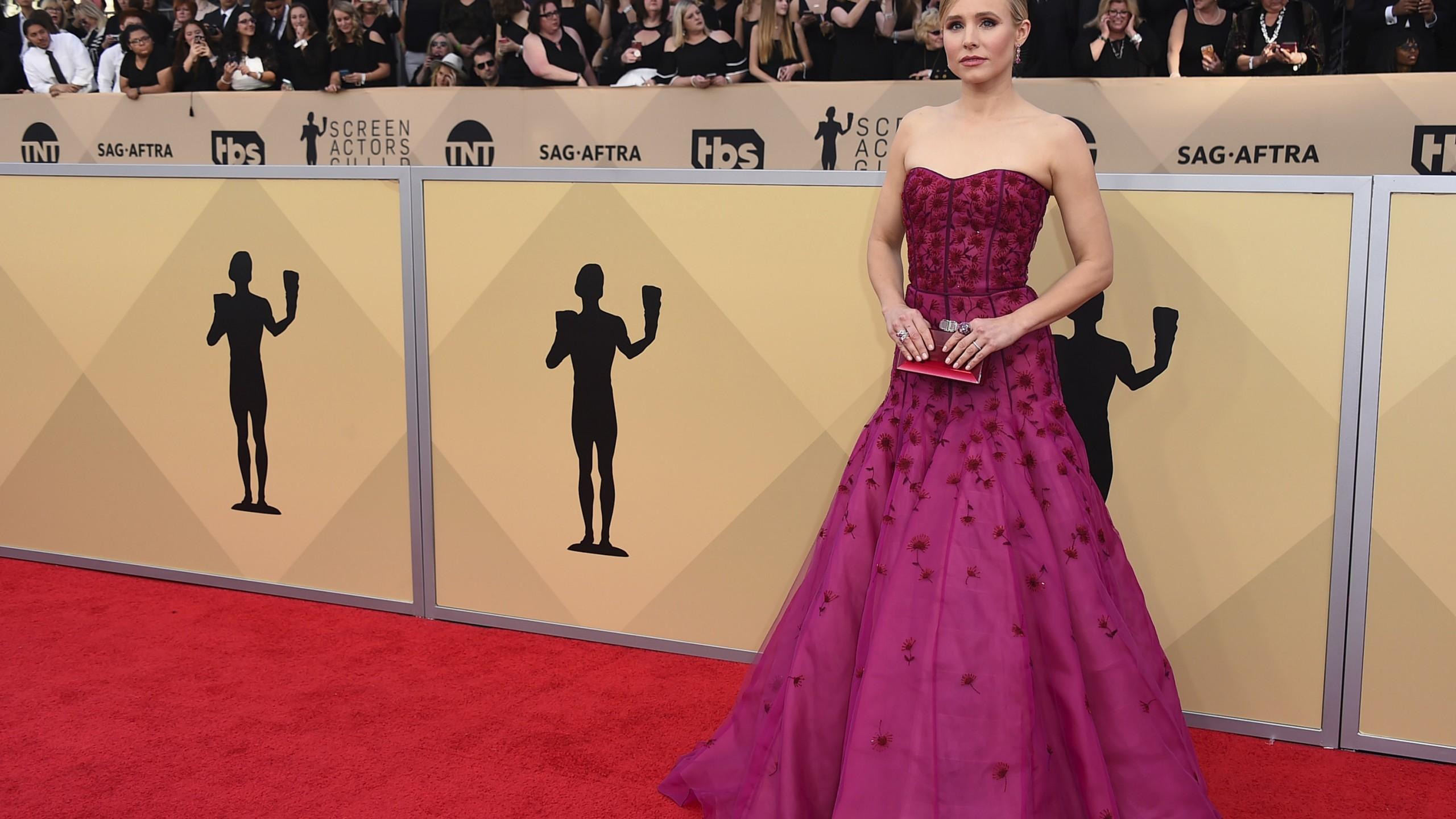 Wallpaper Kristen Bell, dress, Screen Actors Guild Awards