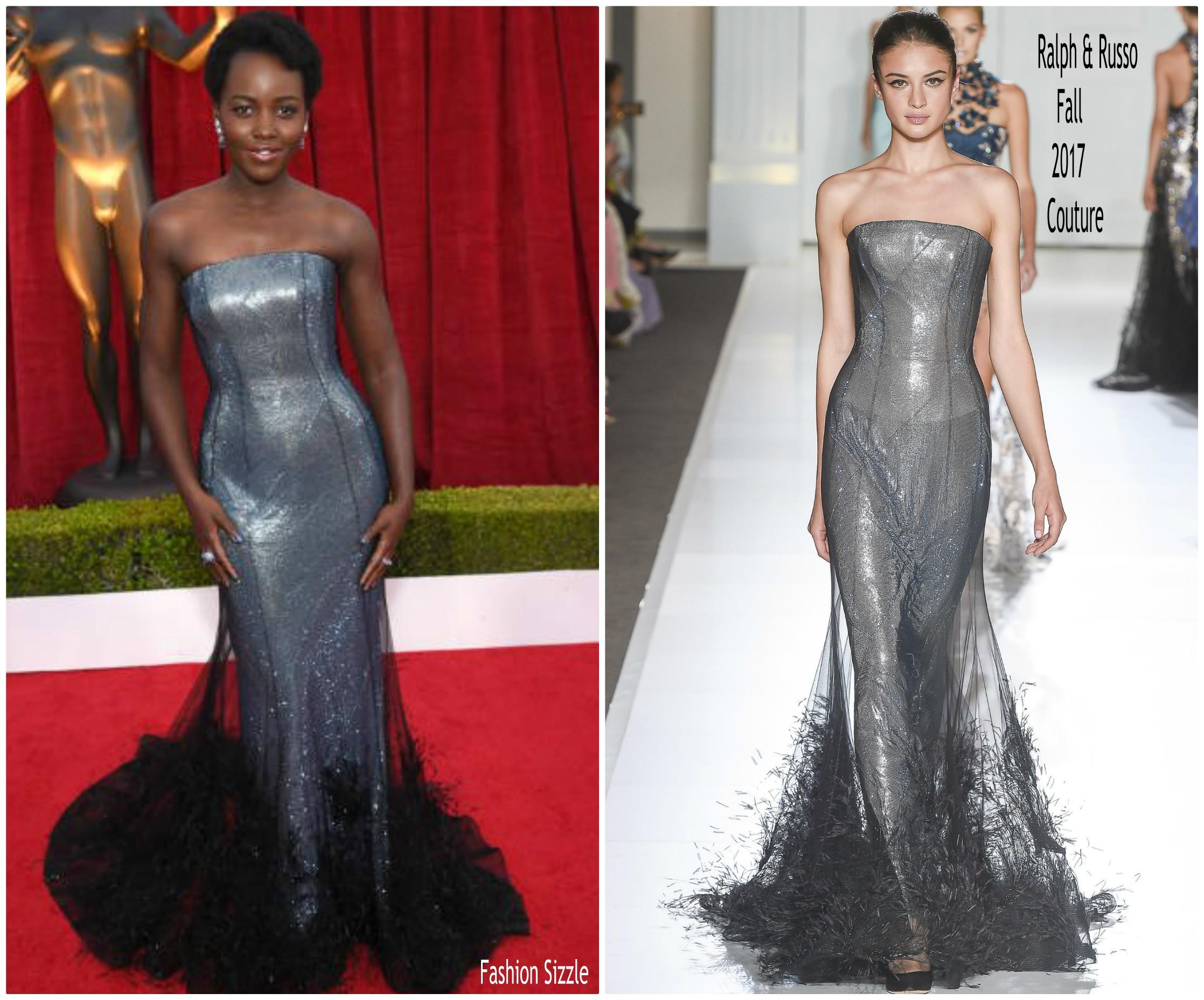 Free download Lupita Nyongo In Ralph Russo Couture 2018 SAG
