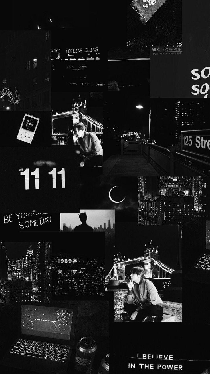 Collages x. Black aesthetic wallpaper