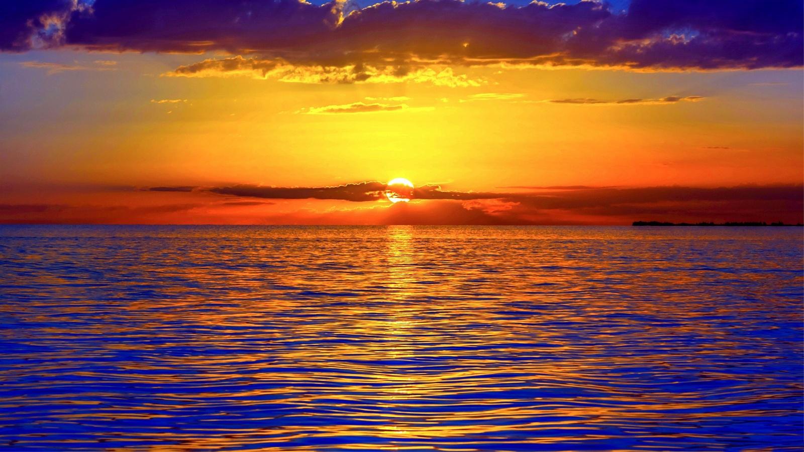 Ocean Sunset HD wallpaperx900