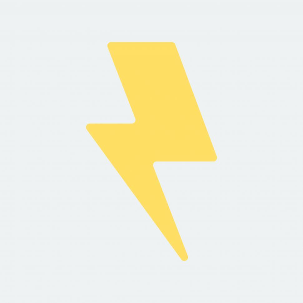 Get Free of Yellow electric lightning bolt