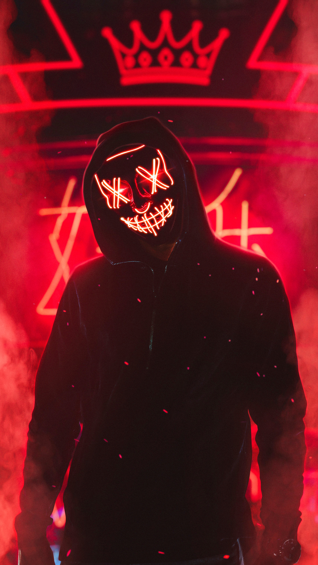 Neon Mask Guy 4k