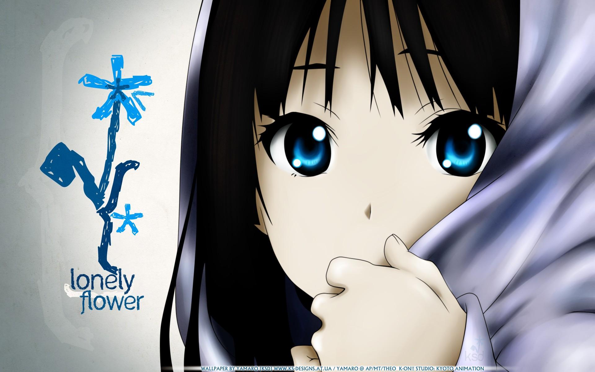 K On Akiyama Mio Anime Girls Blue Eyes Wallpaper And