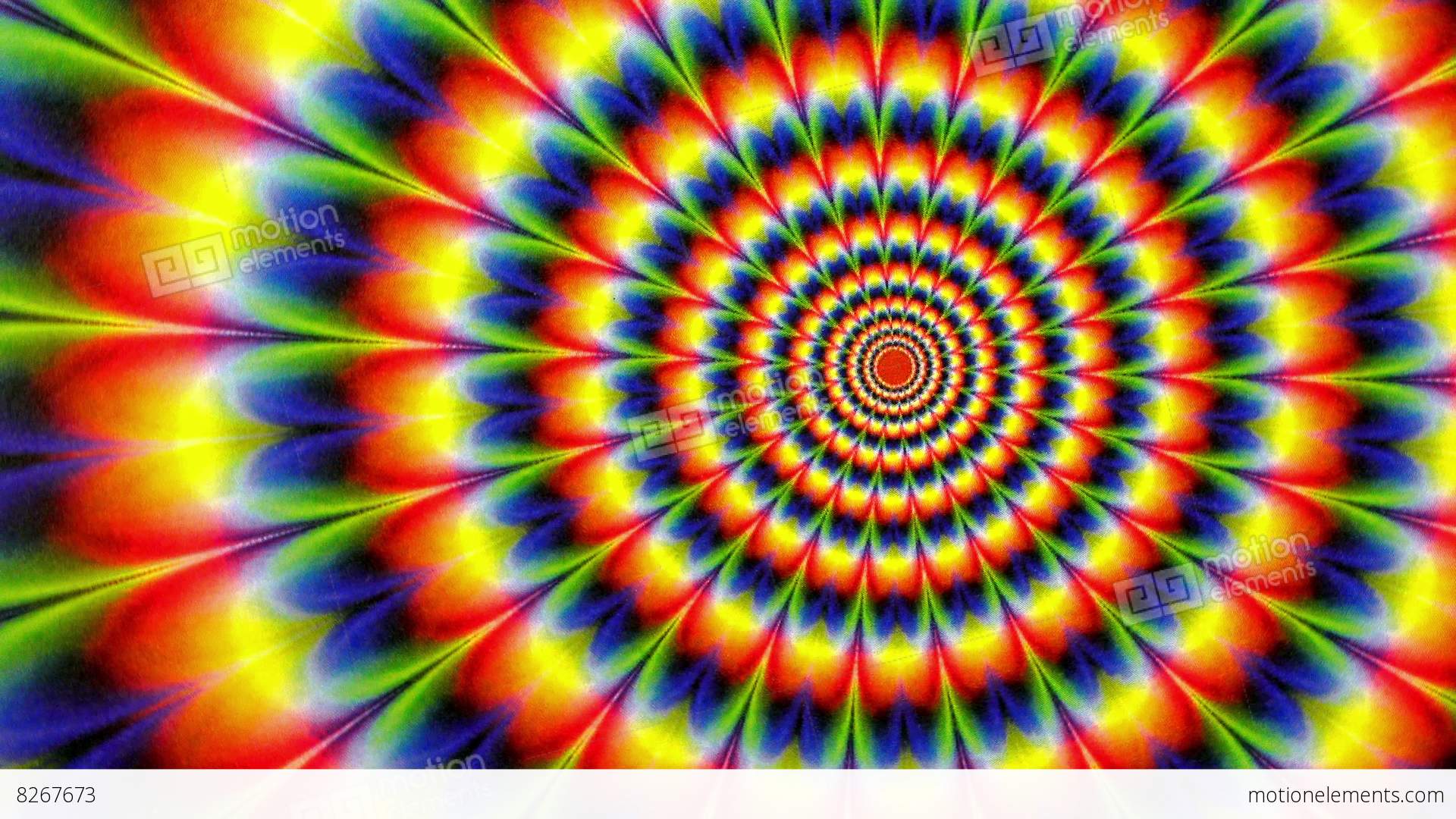 Hippy Tie Dyed Radial Pattern Animation Background Dye
