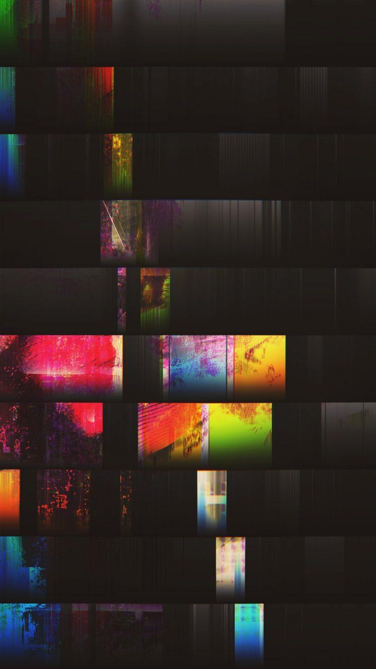 glitch art, Abstract, Black Wallpaper HD / Desktop