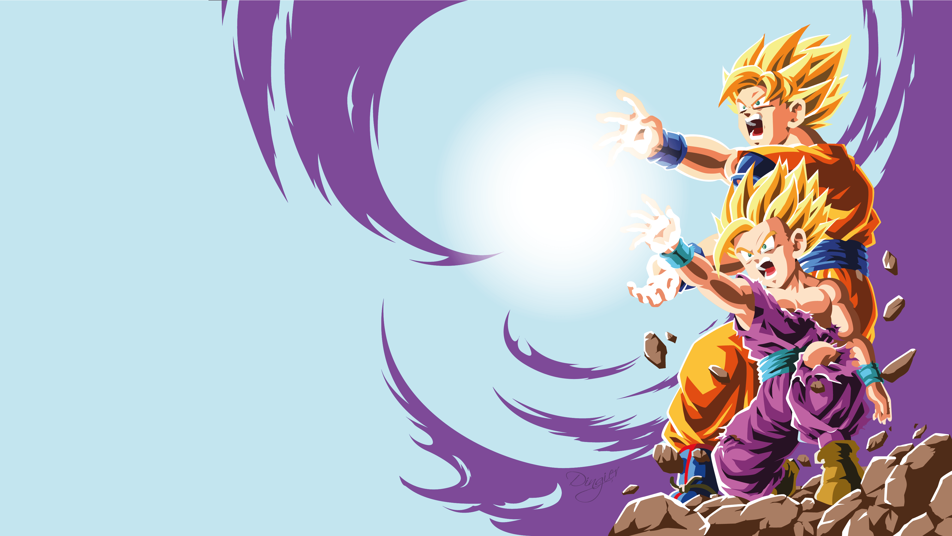 Kamehameha, Goku, Gohan Wallpaper And Background De