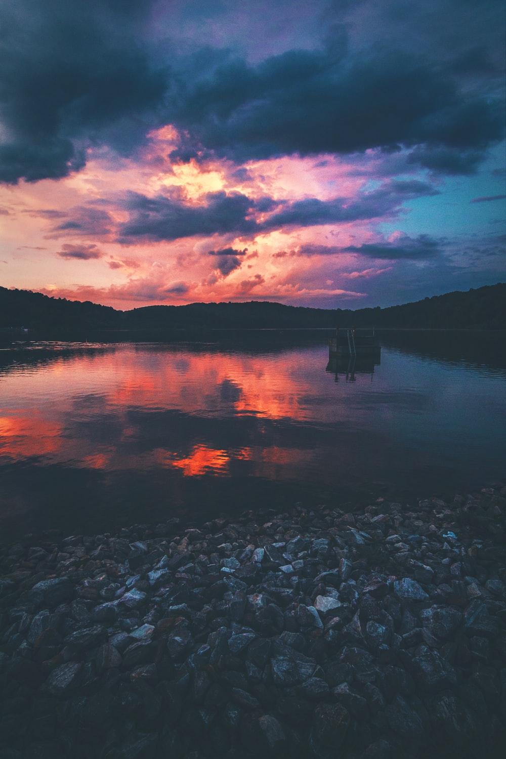 Lake Sunset Picture. Download Free Image
