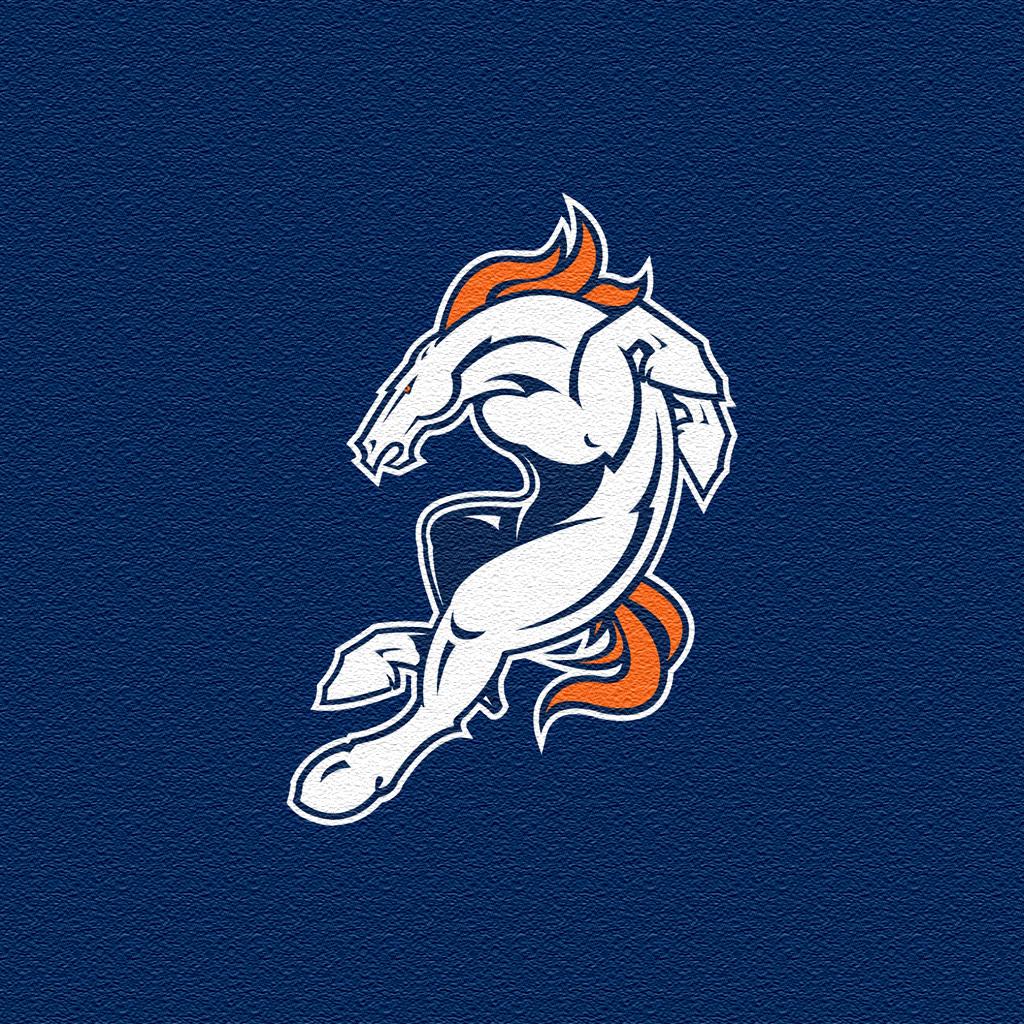 iPad Wallpaper with the Denver Broncos Team Logos