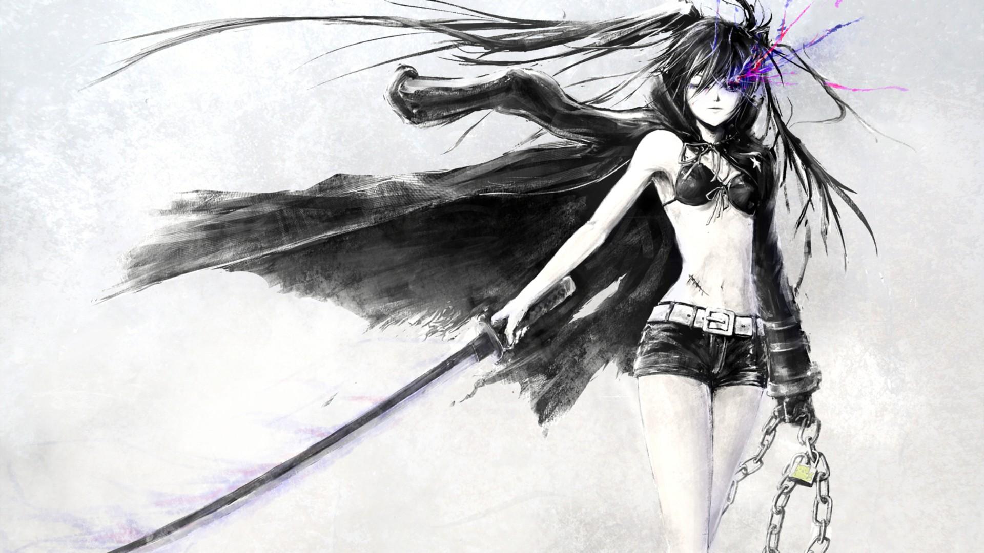 Anime Girl With Sword wallpaper