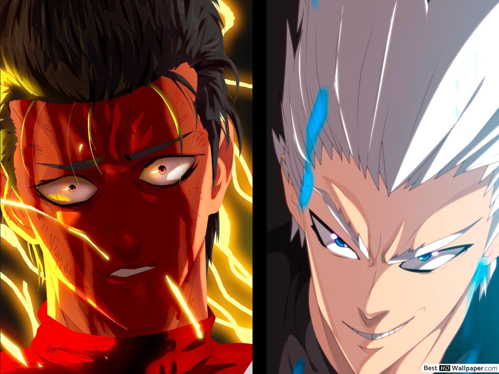 One Punch Man Bat & Garou HD wallpaper download