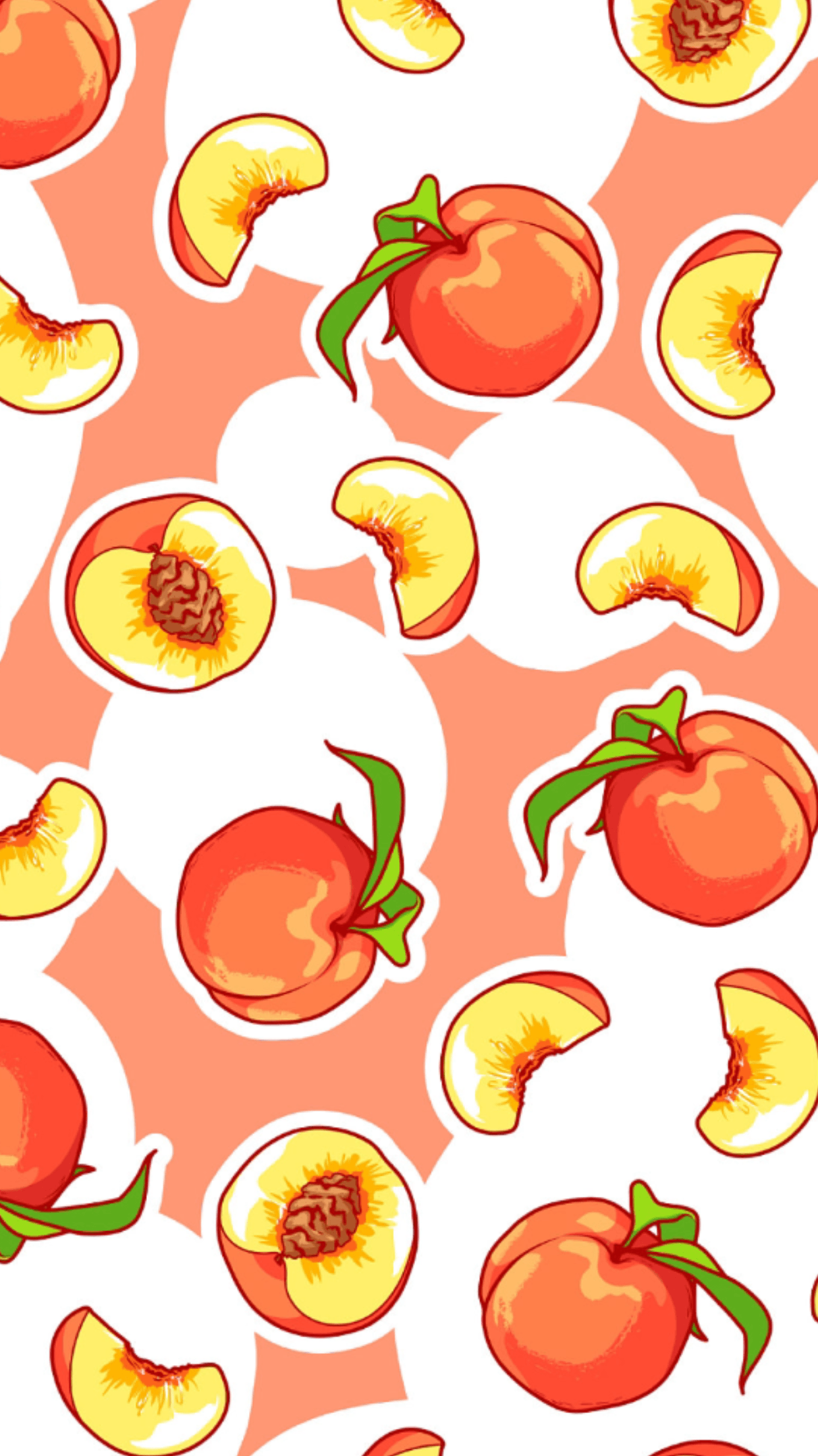 Wallpaper. Peach wallpaper, Fruit wallpaper, Cute fruit