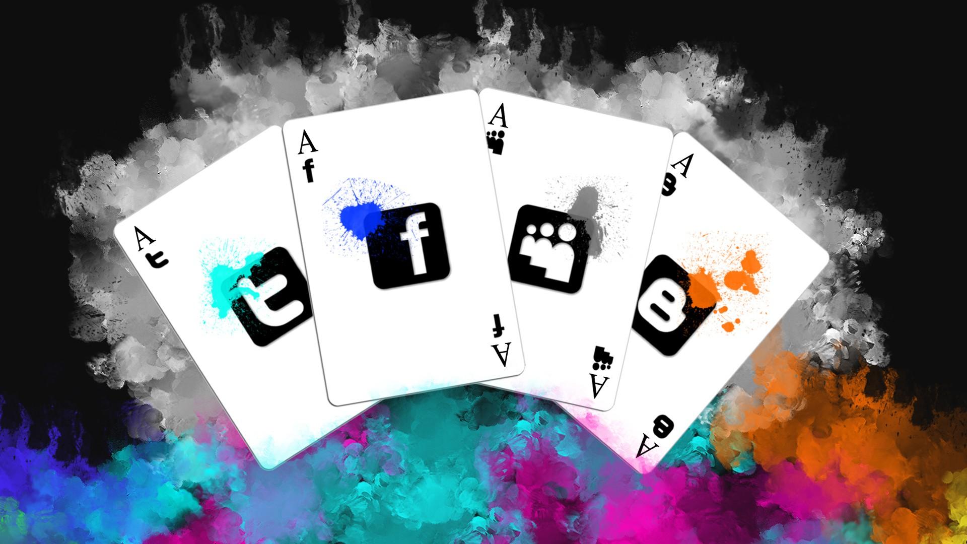 Poker Cards Wallpaper Social Media Background