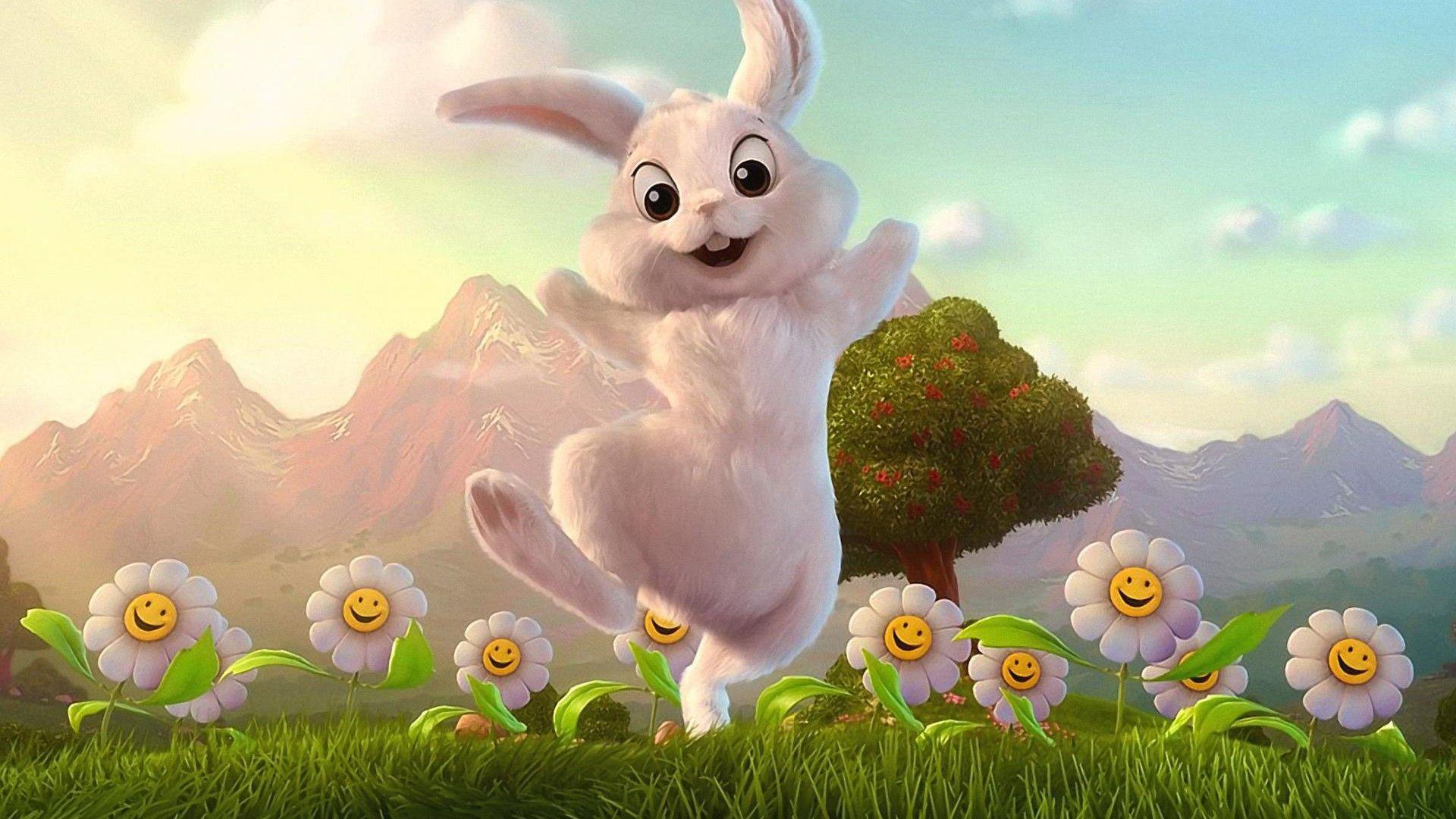 desktop animated rabbit image download. Easter bunny