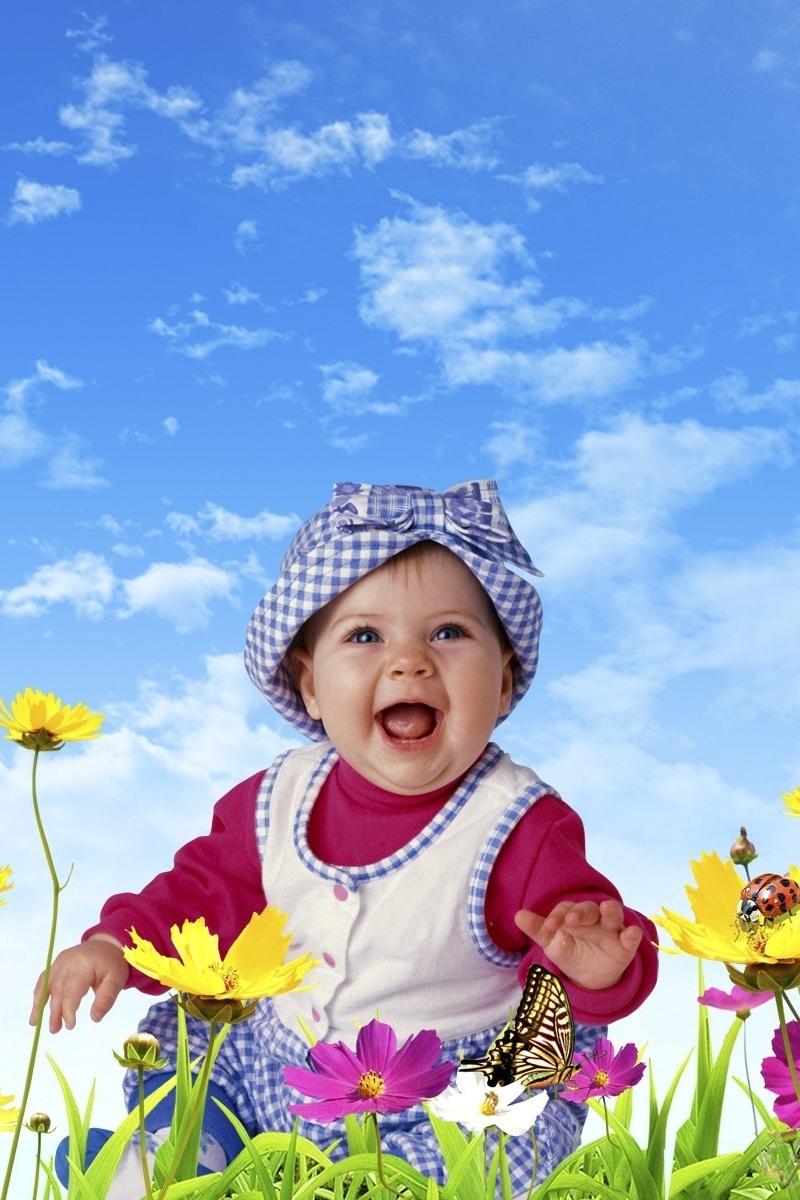 Download wallpaper 800x1200 child, nature, boy, smile, happy