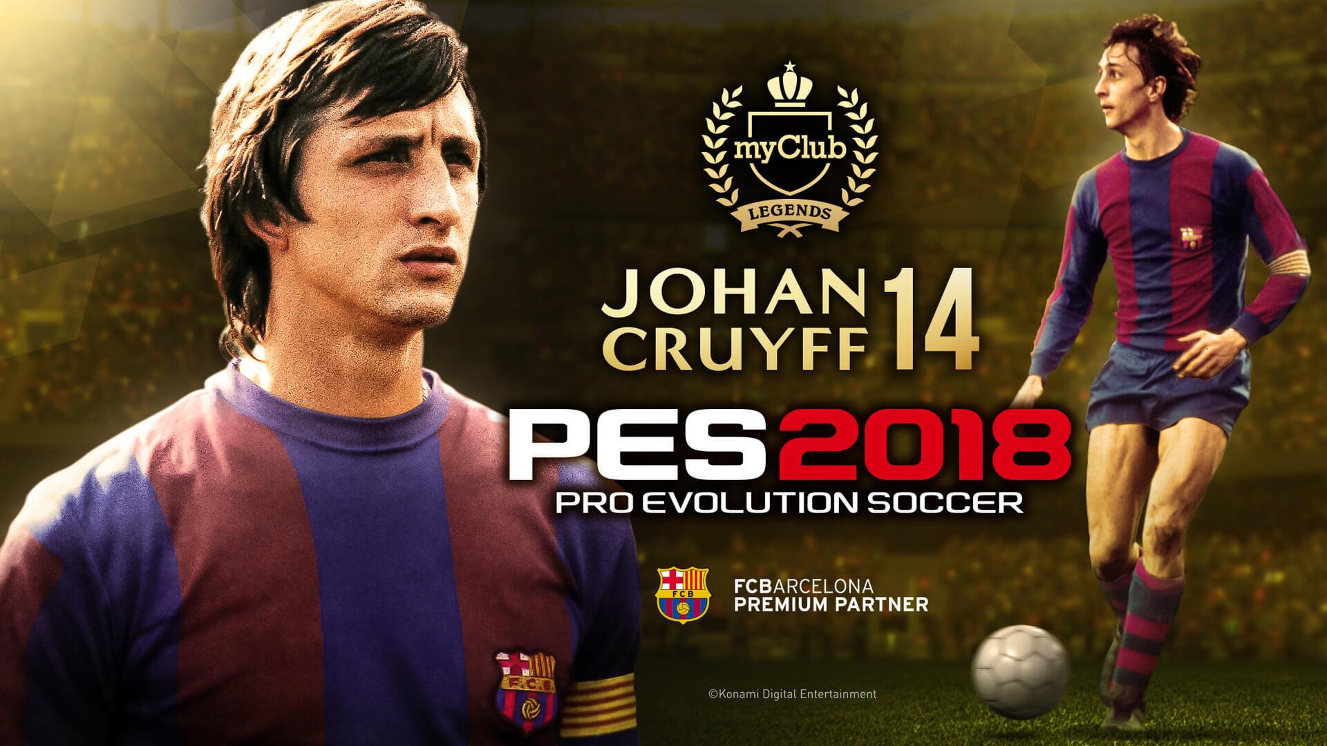 Johan Cruyff Is Coming To Pro Evolution Soccer 2018