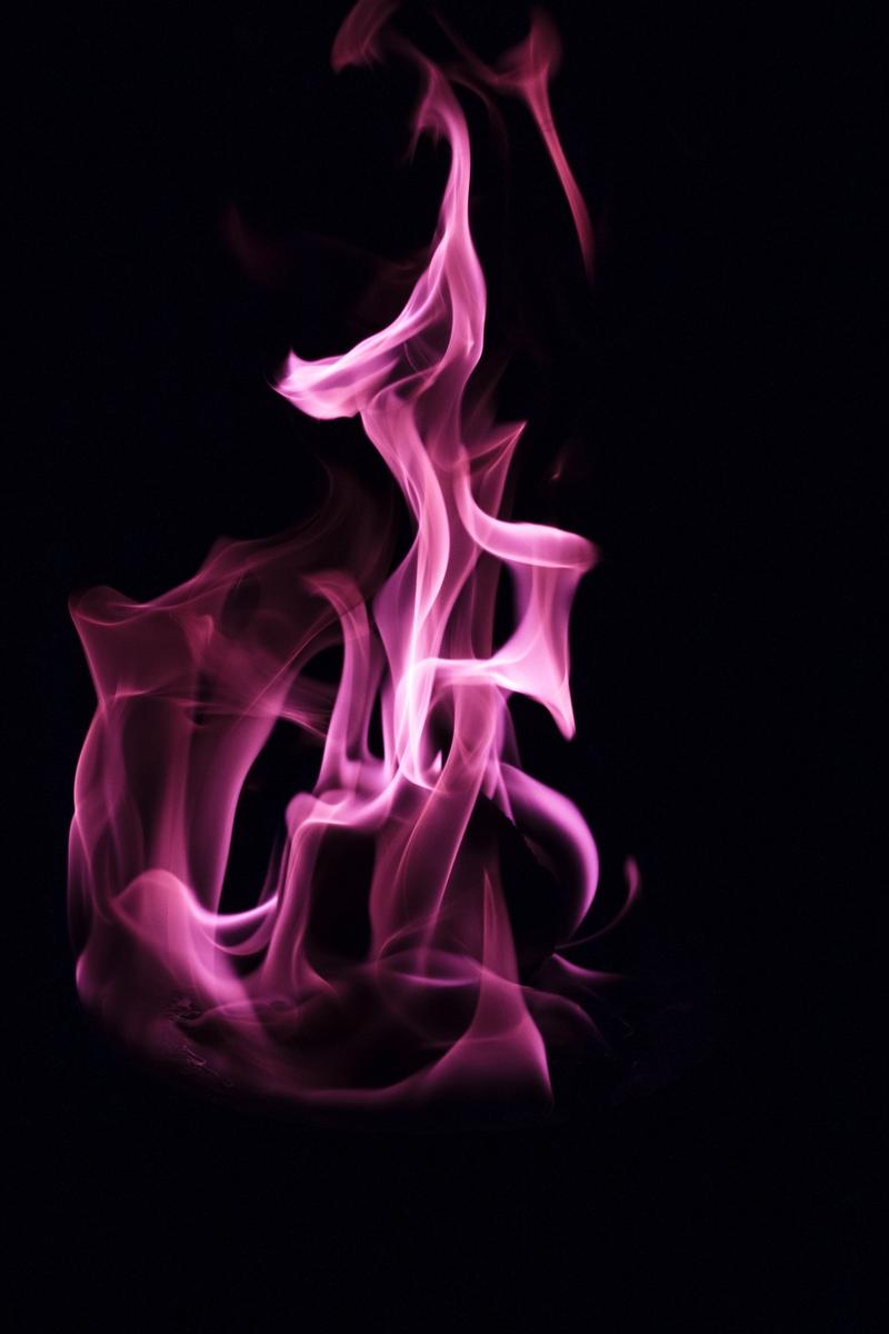 Download wallpaper 800x1200 smoke, fire, color, dark, flame