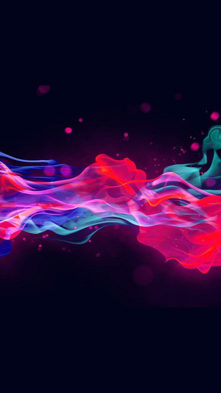 FIRE COLD ABSTRACT PATTERN RAINBOW WALLPAPER HD IPHONE
