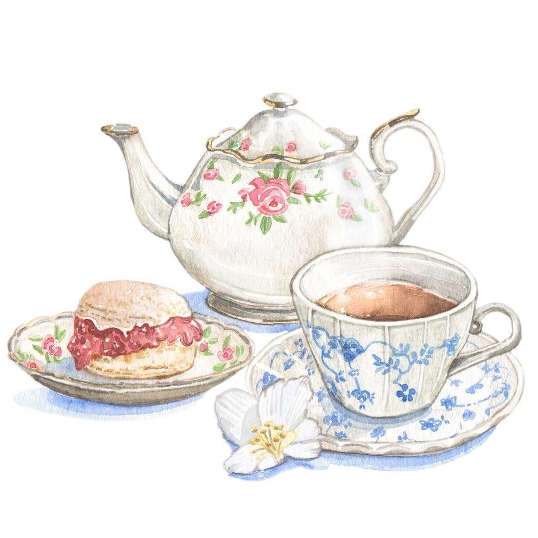 illustration. Tea illustration
