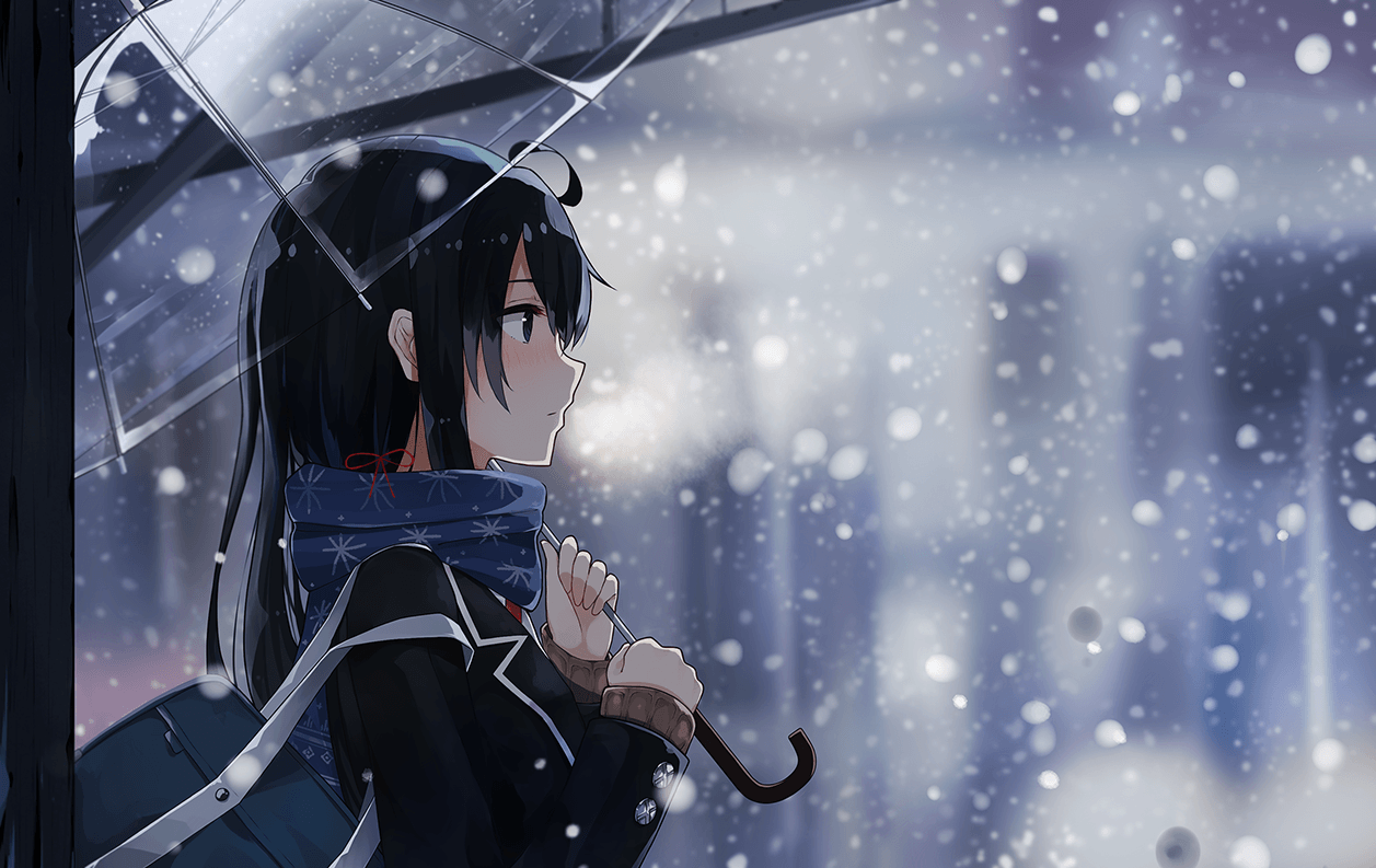 Winter Snow Anime Wallpapers - Wallpaper Cave