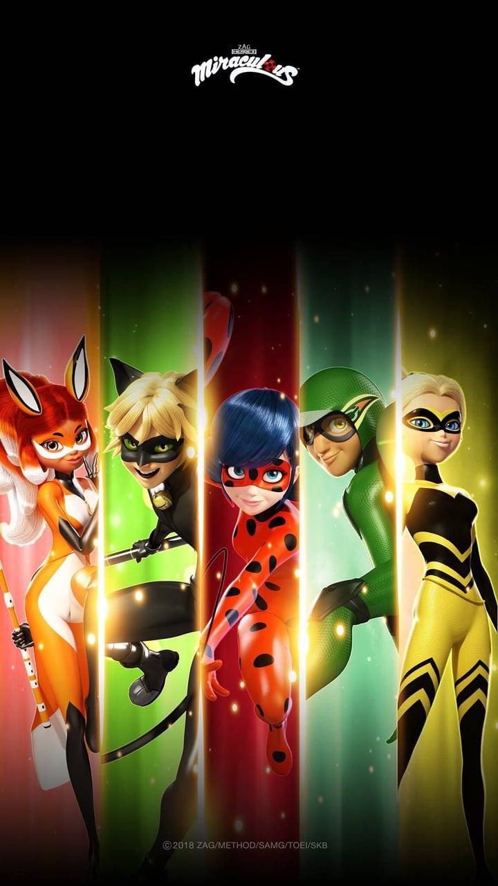 miraculous ladybug, wallpaper, queen bee and carapace