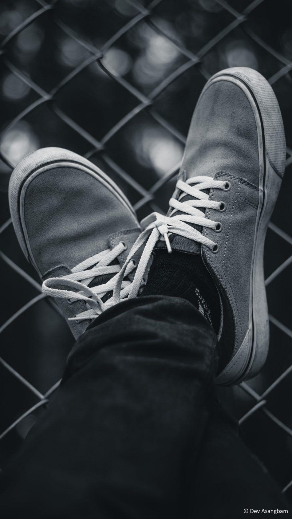 Download Sneakers Black & White Photography Free Pure 4K