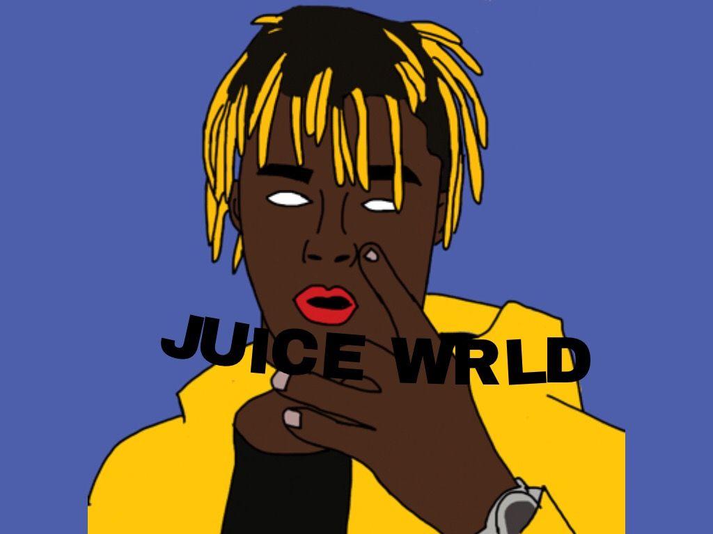 juicewrld rapper cartoon juiceworld juice rap cartoonra