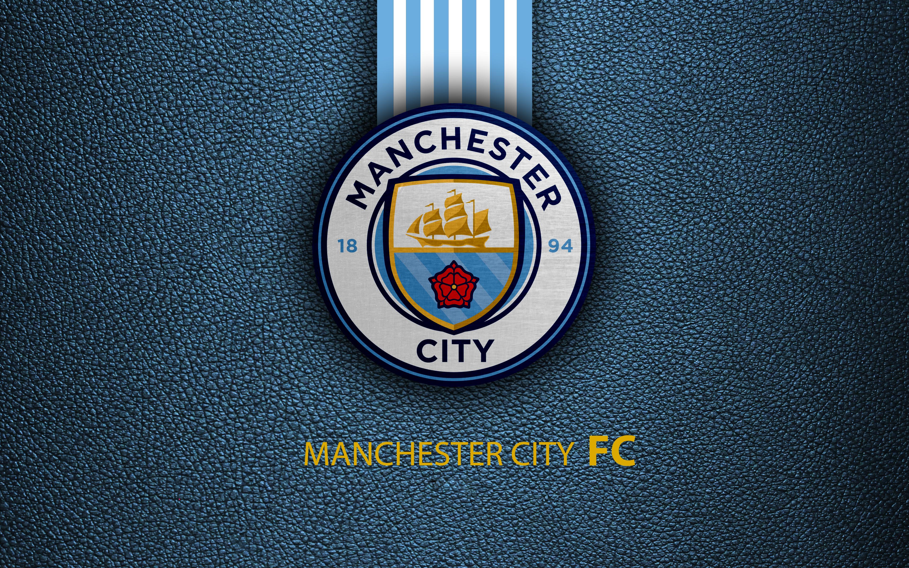 Manchester City Logo 4k Ultra HD Wallpaper. Background