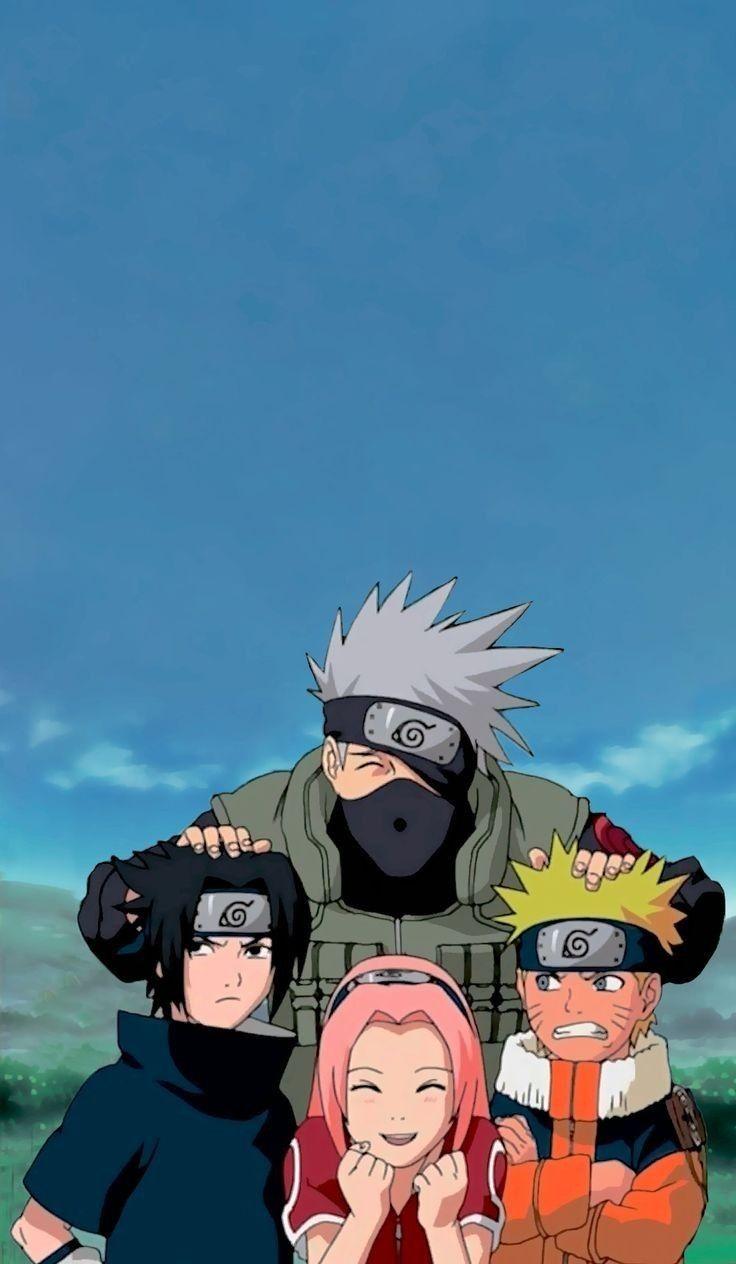 naruto fã Art: Kakashi, Naruto, Sasuke and Sakura