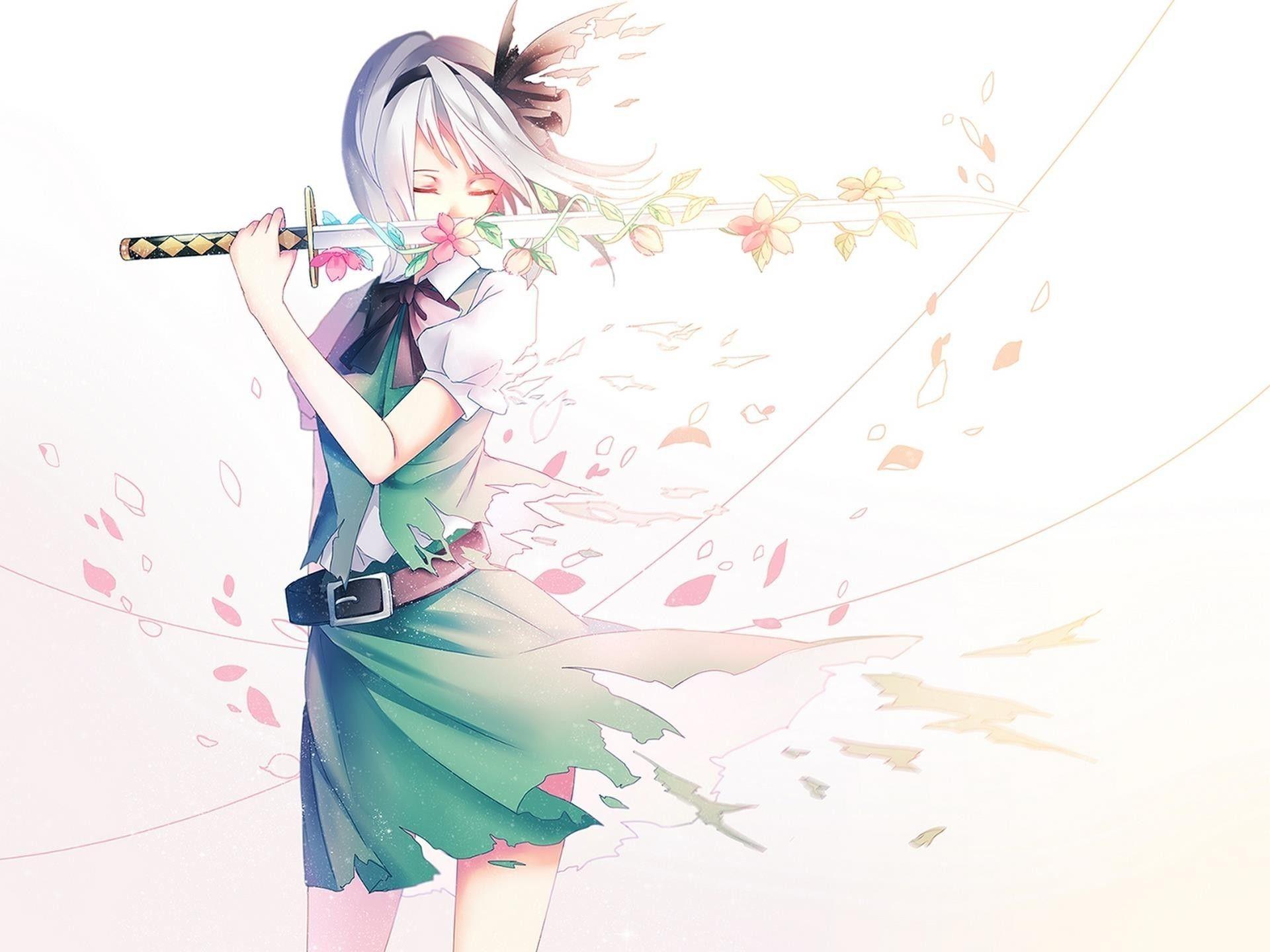 Anime Girl with Sword Wallpaper Free Anime Girl with Sword