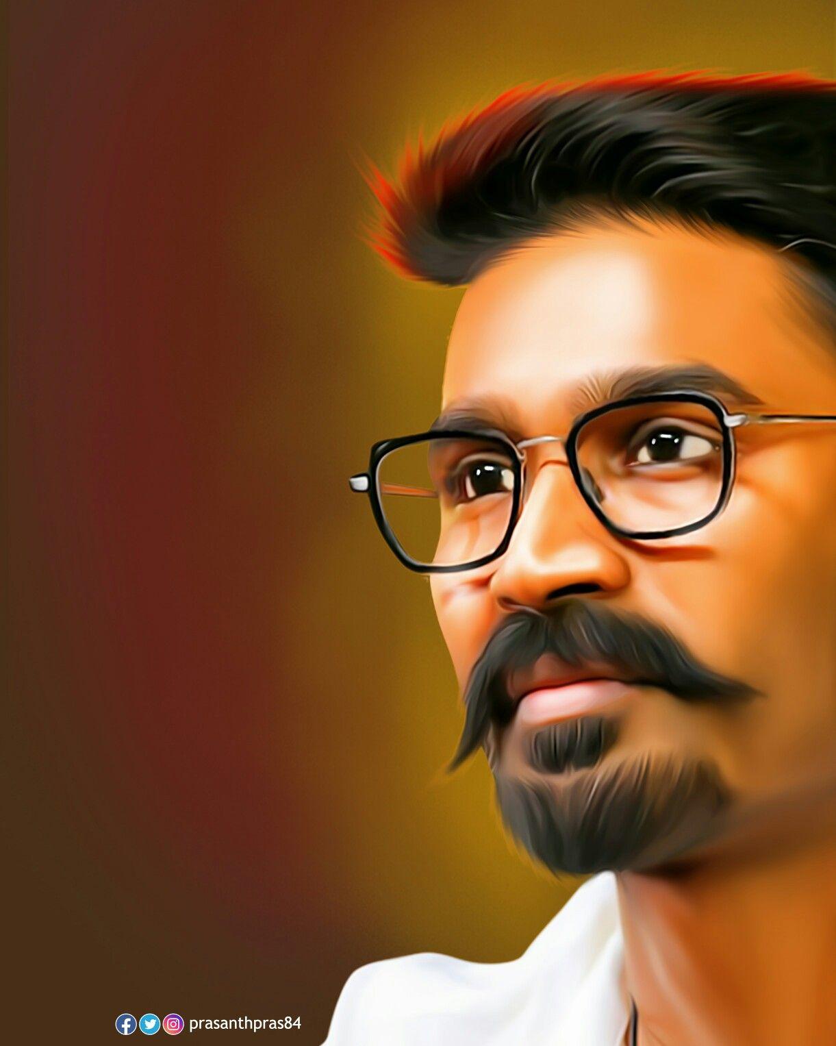 Dhanush #dhanush #dhanushkraja #prasanthpras #prasanthpras84 #digitalart #digitalpainting #oilpai. Digital painting portrait, Photohop painting, Digital painting