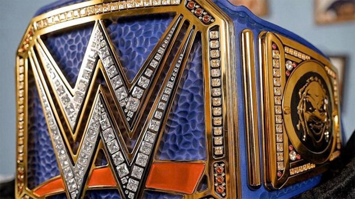 LOOK: Bray Wyatt debuts new, blue WWE universal championship title belt