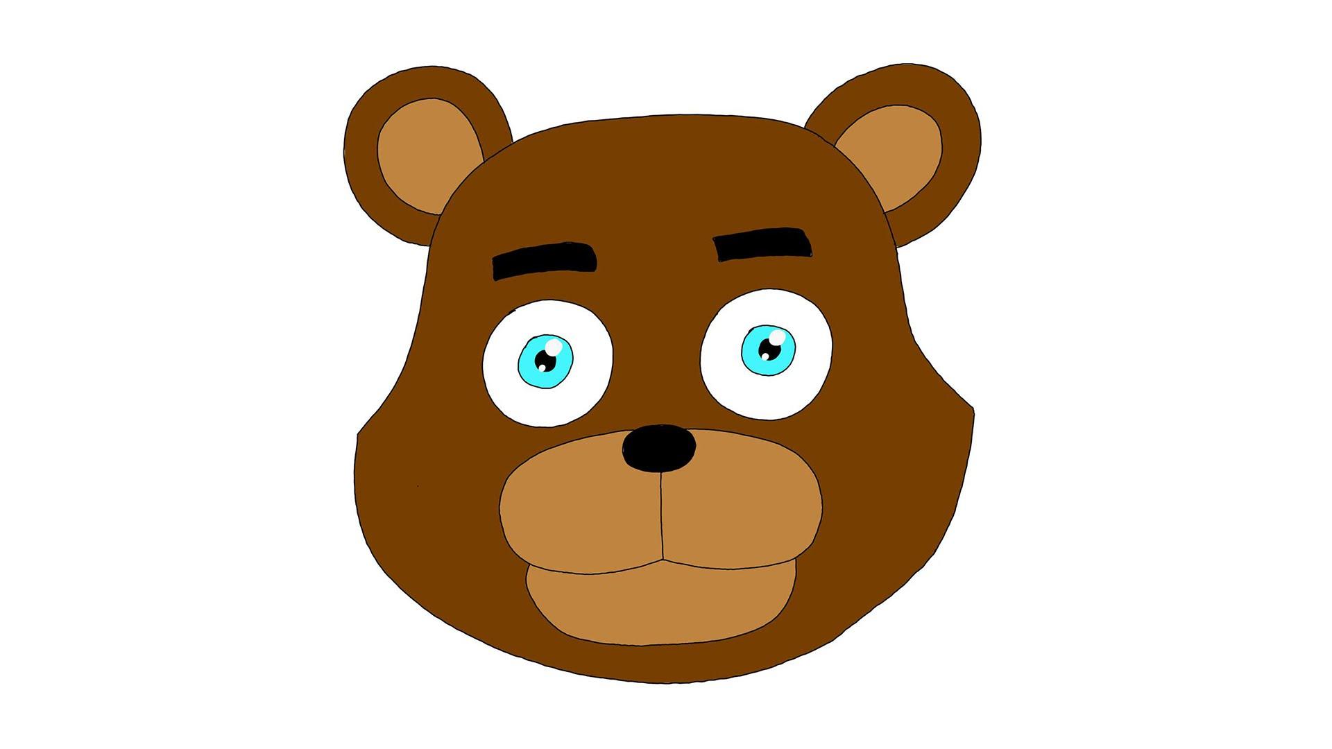 Bear Face Drawing.com. Free for personal use
