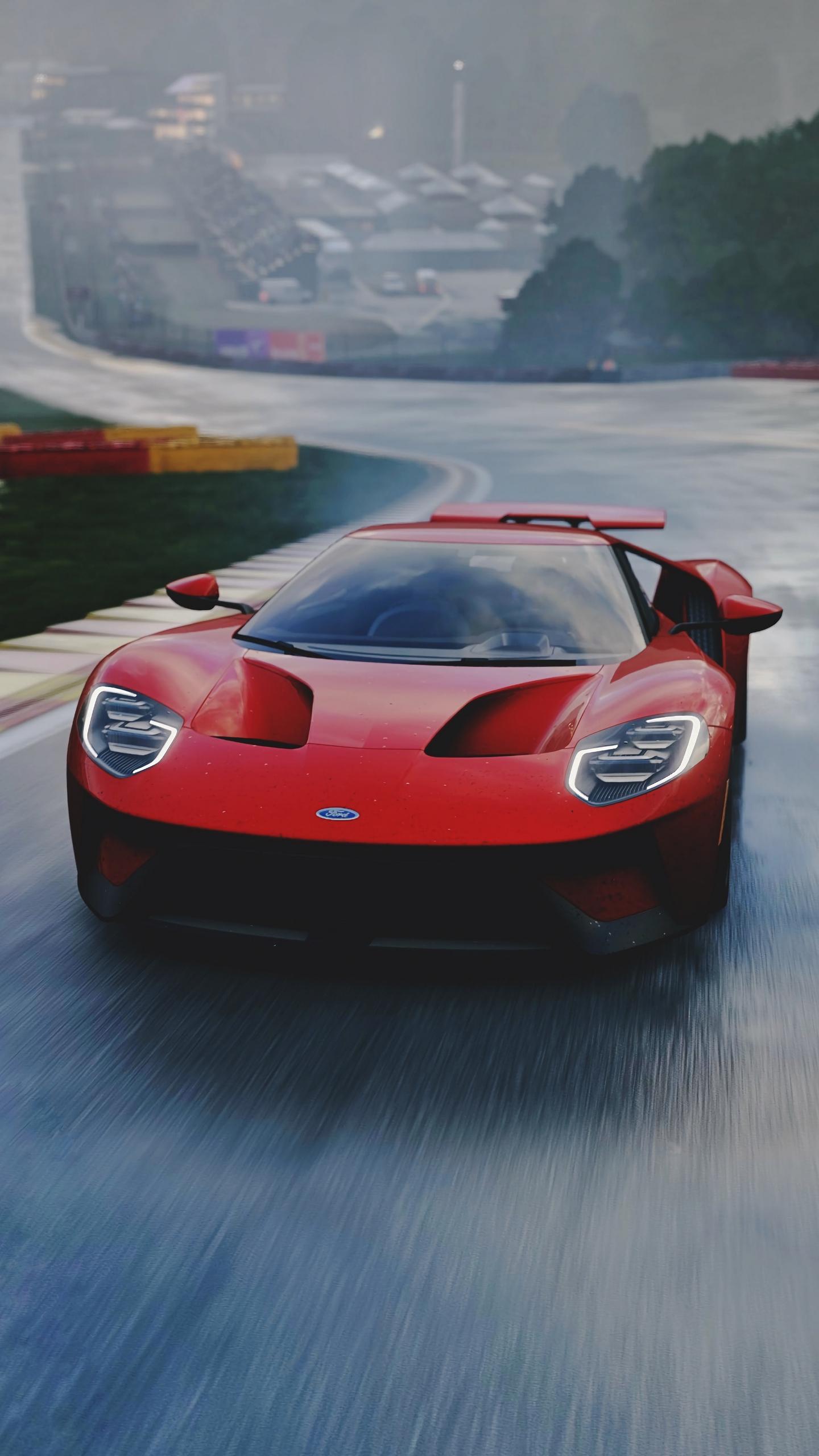 Download wallpaper 1440x2560 ford gt, ford, sports car, car