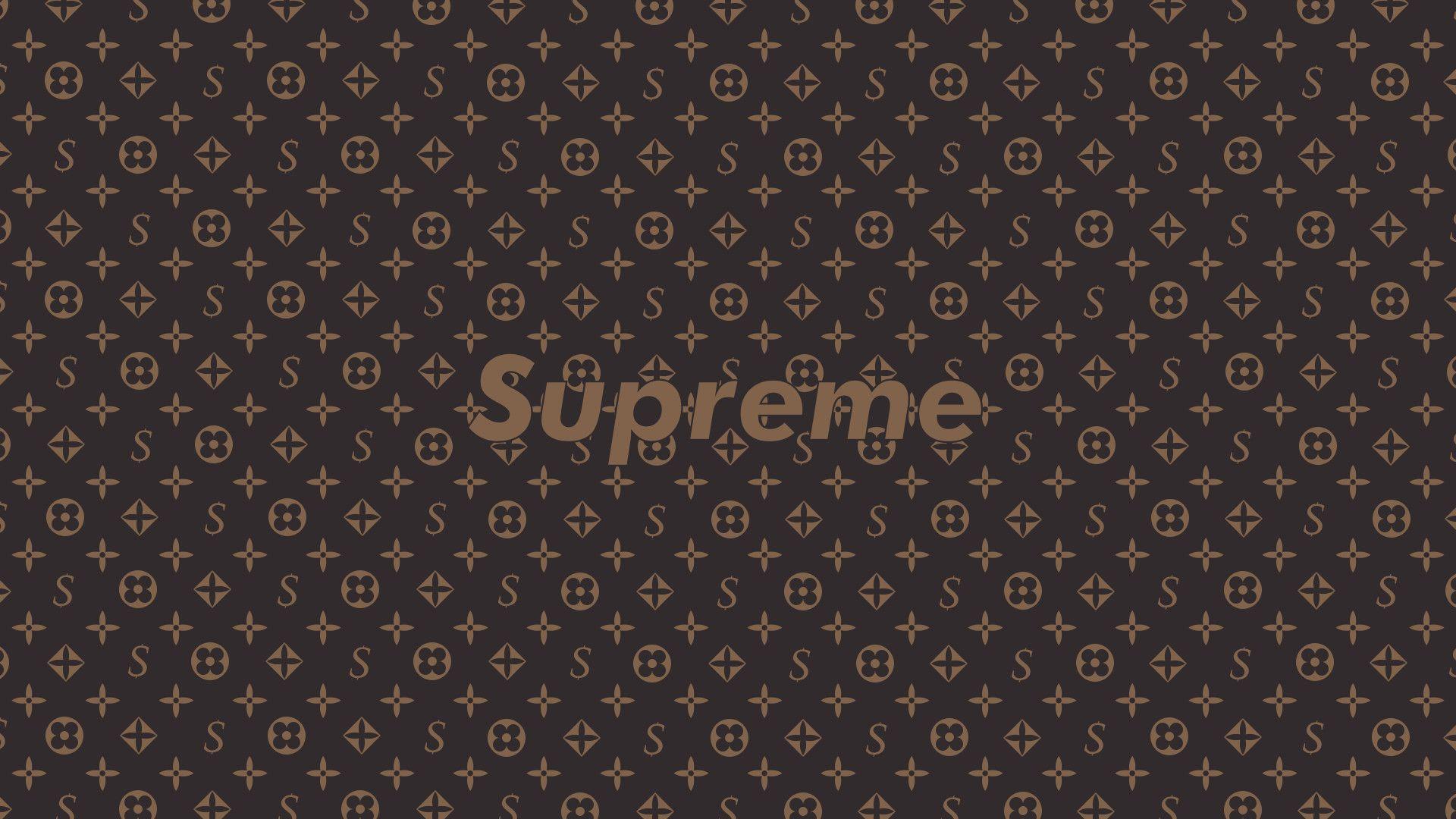 Download Supreme Aesthetic LV Wallpaper