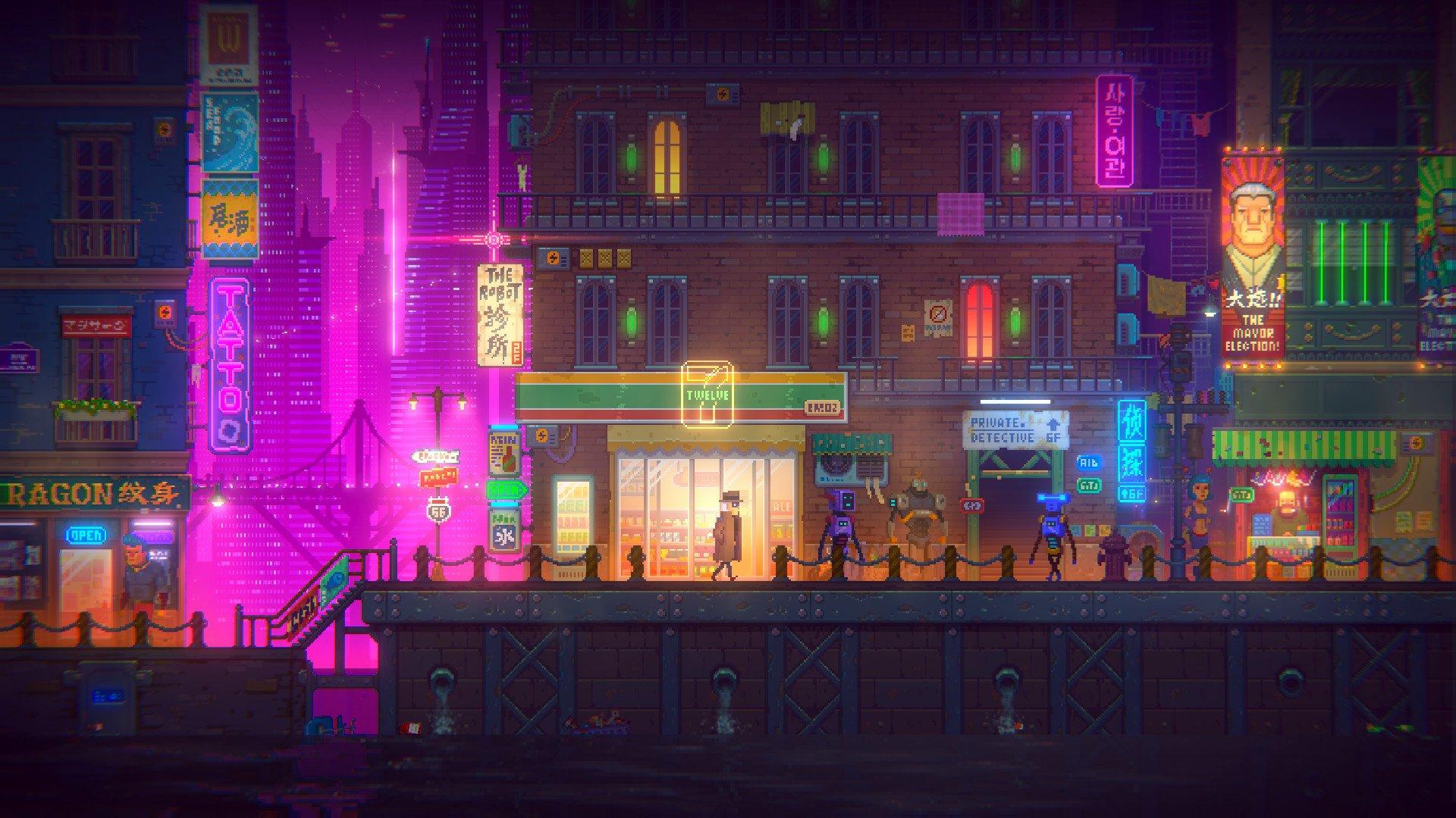 Retro Styled Tales Of The Neon Sea Kickstarter Now Live
