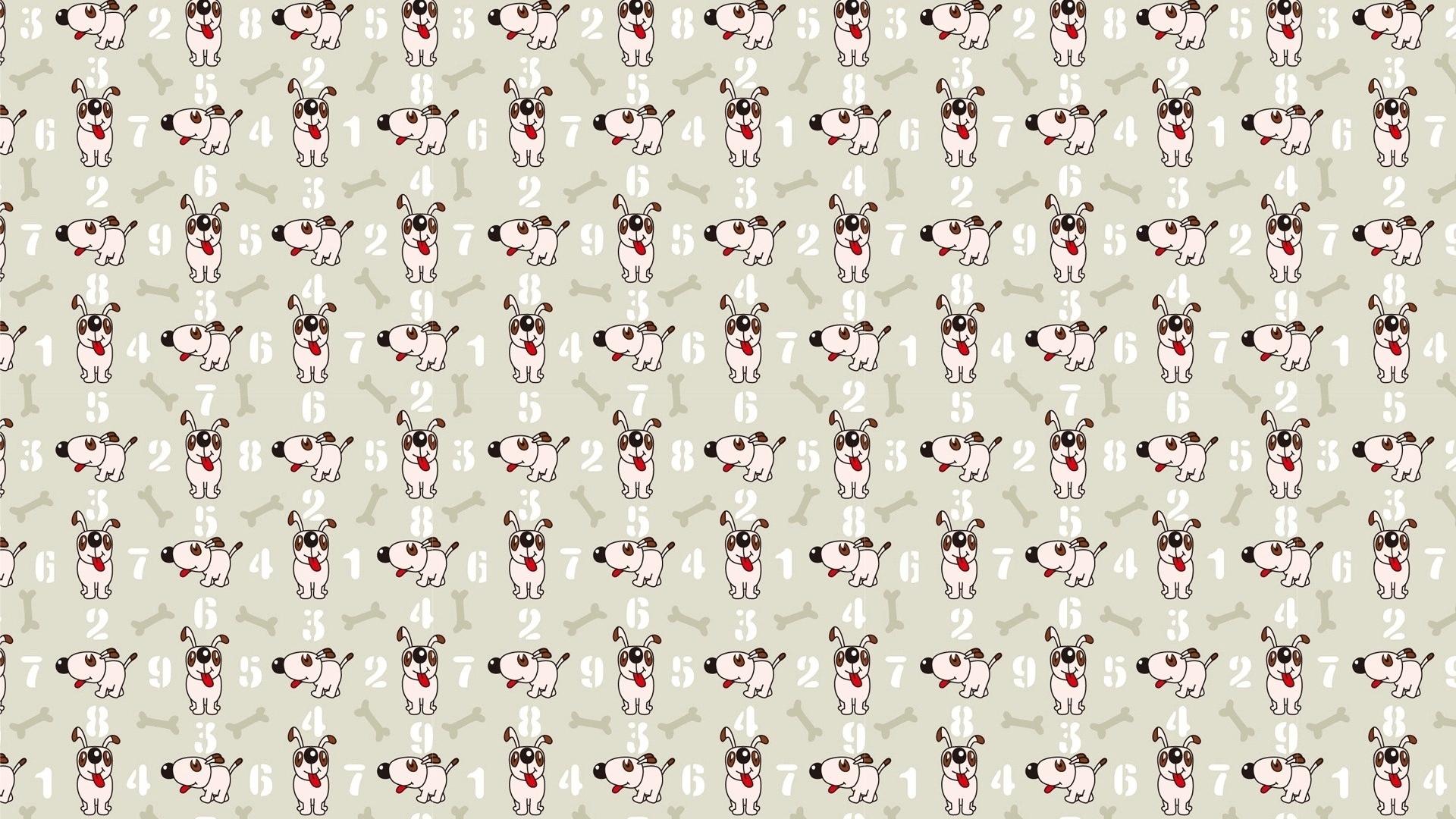 Download wallpaper 1920x1080 texture, dogs, drawing